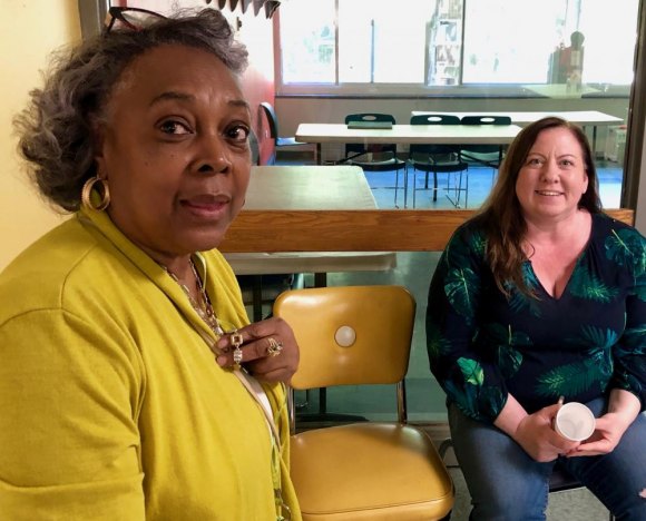 Mother's Day Brunch Hosted by RIDA and CBN at the Senior Center RIDA officer Mary Coleman and Island Kids Executive Director Nikki Leopold at the Mother's Day Brunch.